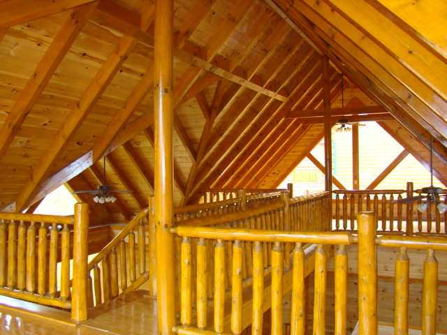 Interior of a 6 BR foreclosure cabin in Black Bear Ridge Resort - Pigeon Forge, TN