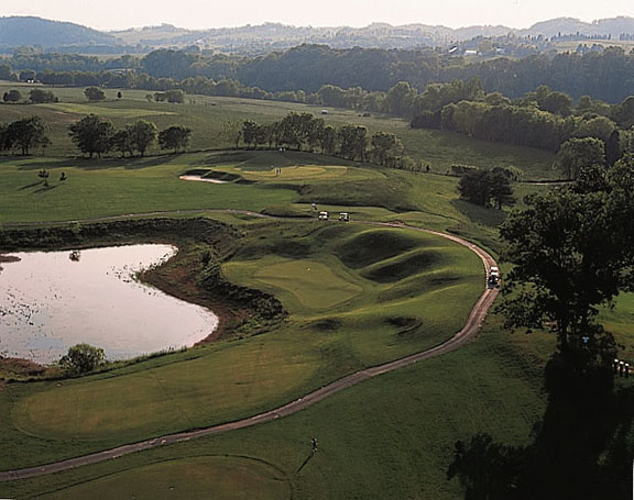 River Islands Golf Course on the French Broad River in the Boyd's Creek area of Sevier County, TN near Knoxville, Sevierville, and the Great Smoky Mountains (Click to view this photo as a larger size) - Photo courtesy of River Islands Golf Club - www.riverislandsgolf.com