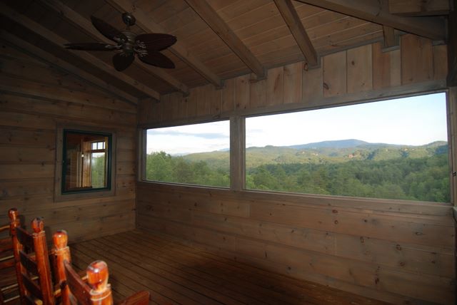 View from cabin in Cedar Falls