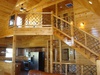 Elk Springs Resort - Luxury Cabin rental in Gatlinburg. Staircase from family room